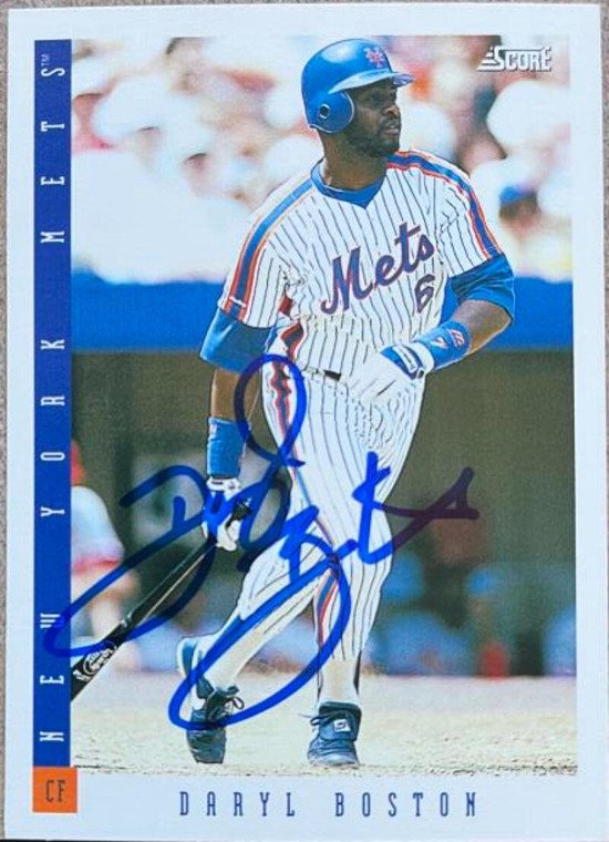 Daryl Boston Autographed 1993 Score #447