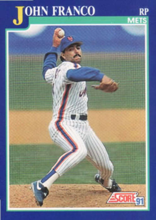 1991 Score #14 John Franco VG New York Mets 