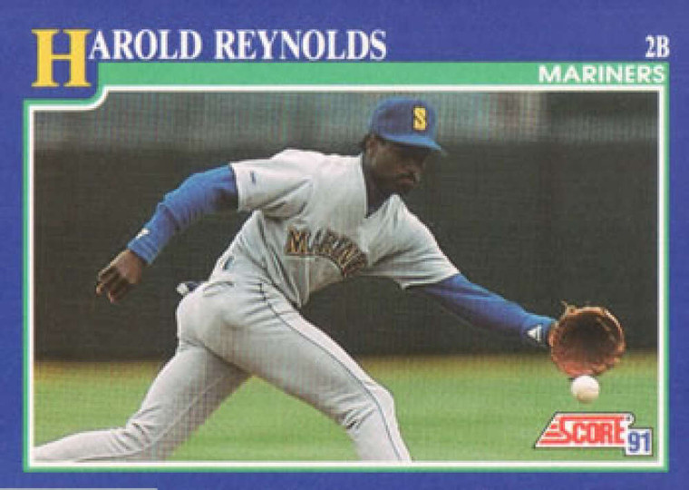1991 Score #48 Harold Reynolds VG Seattle Mariners 