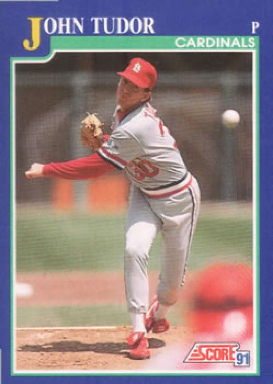 1991 Score #53 John Tudor UER VG St. Louis Cardinals 