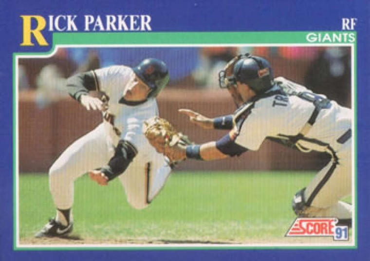 1991 Score #58 Rick Parker VG San Francisco Giants 
