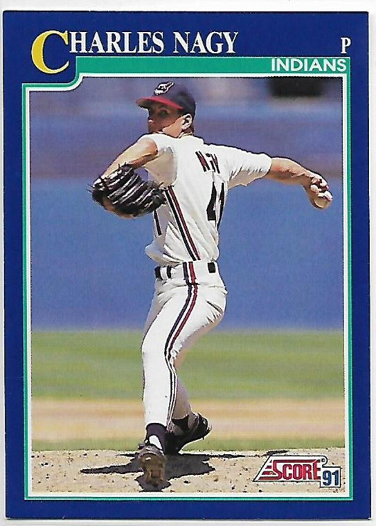 1991 Score #75 Charles Nagy VG Cleveland Indians 