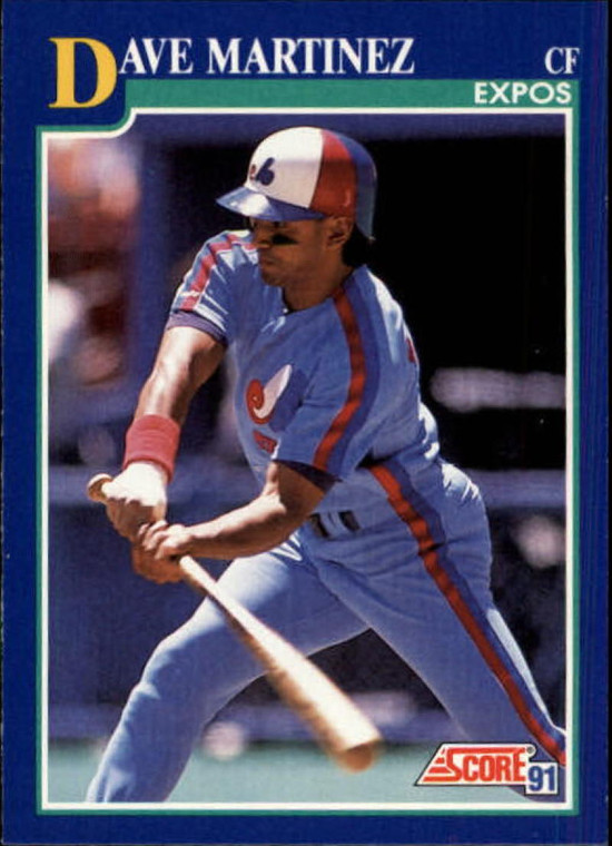 1991 Score #82 Dave Martinez VG Montreal Expos 