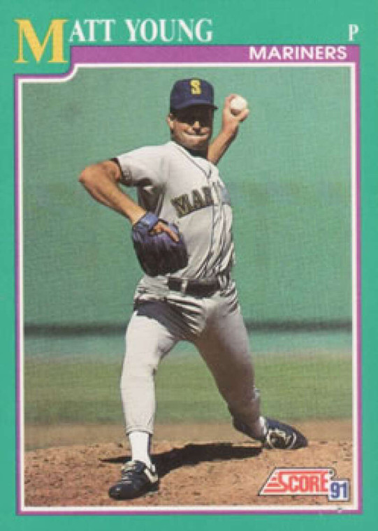 1991 Score #126 Matt Young VG Seattle Mariners 