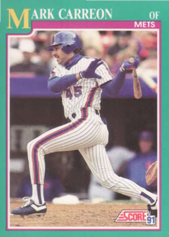 1991 Score #165 Mark Carreon VG New York Mets 