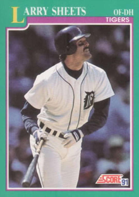 1991 Score #176 Larry Sheets VG Detroit Tigers 