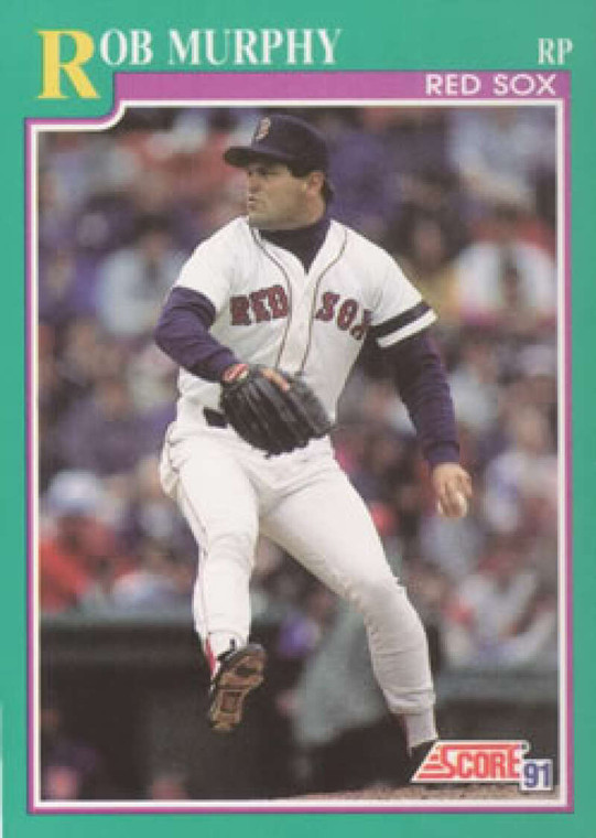 1991 Score #183 Rob Murphy VG Boston Red Sox 