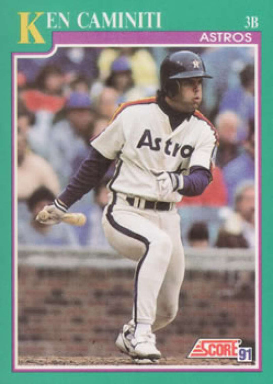 1991 Score #186 Ken Caminiti VG Houston Astros 