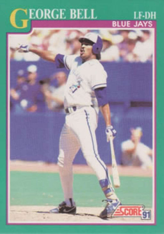 1991 Score #195 George Bell VG Toronto Blue Jays 