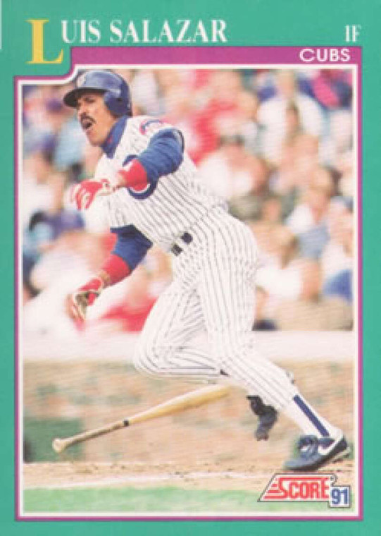 1991 Score #207 Luis Salazar VG Chicago Cubs 