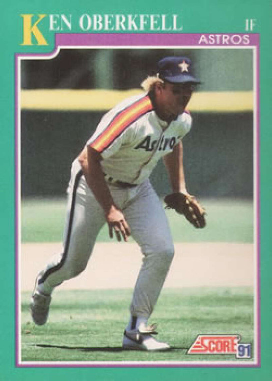 1991 Score #214 Ken Oberkfell VG Houston Astros 