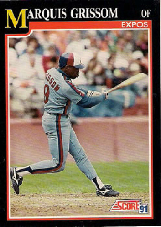 1991 Score #234 Marquis Grissom VG Montreal Expos 