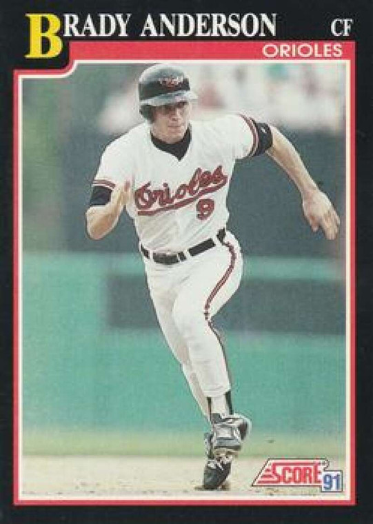 1991 Score #249 Brady Anderson UER VG Baltimore Orioles 