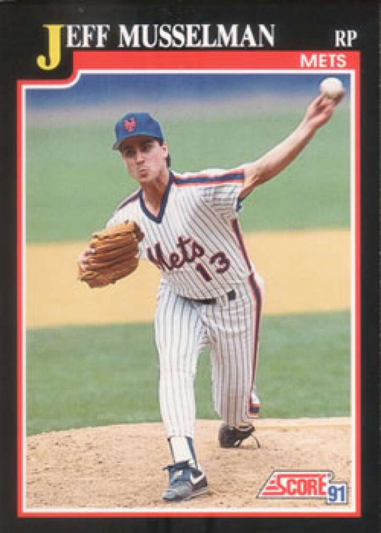 1991 Score #294 Jeff Musselman VG New York Mets 