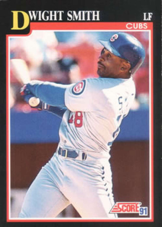 1991 Score #301 Dwight Smith VG Chicago Cubs 