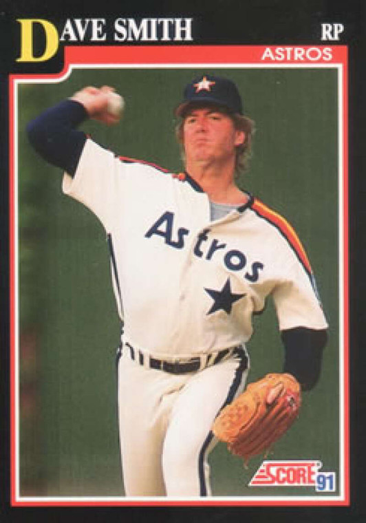 1991 Score #314 Dave Smith VG Houston Astros 
