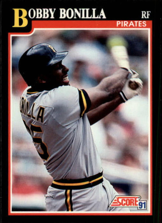 1991 Score #315 Bobby Bonilla VG Pittsburgh Pirates 