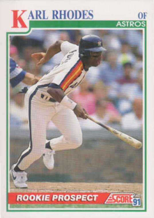 1991 Score #365 Karl Rhodes VG Houston Astros 