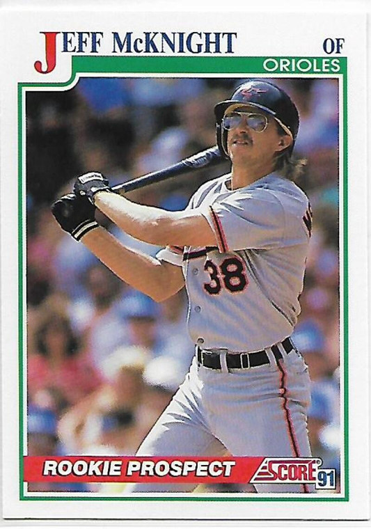 1991 Score #369 Jeff McKnight VG Baltimore Orioles 