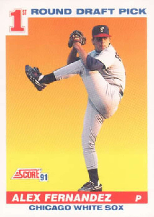 1991 Score #382 Alex Fernandez VG Chicago White Sox 