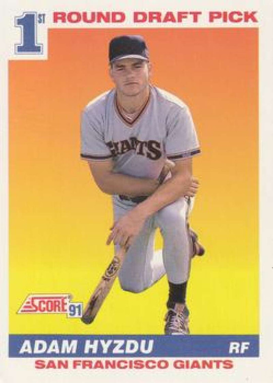 1991 Score #388 Adam Hyzdu VG RC Rookie San Francisco Giants 