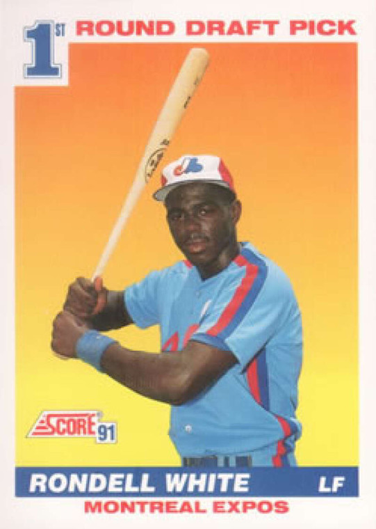 1991 Score #390 Rondell White VG RC Rookie Montreal Expos 