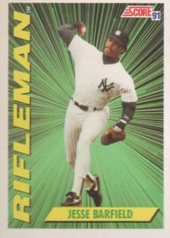 1991 Score #414 Jesse Barfield VG New York Yankees 