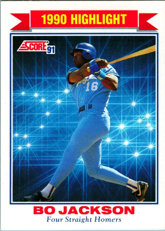 1991 Score #420 Bo Jackson HL VG Kansas City Royals 