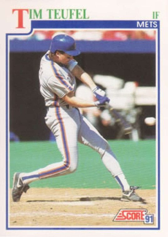 1991 Score #427 Tim Teufel VG New York Mets 