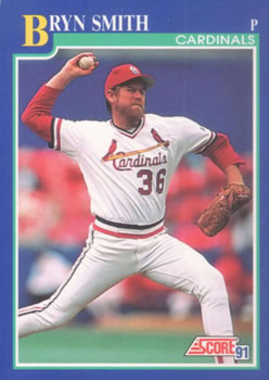 1991 Score #444 Bryn Smith VG St. Louis Cardinals 