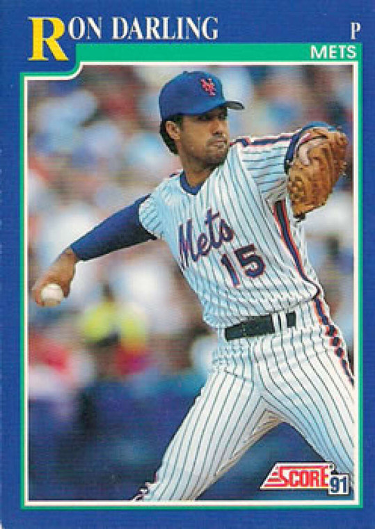 1991 Score #456 Ron Darling VG New York Mets 