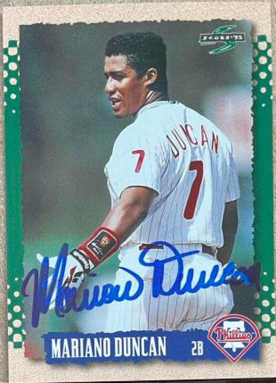 Mariano Duncan Autographed 1995 Score #350