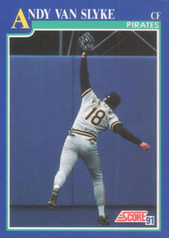 1991 Score #475 Andy Van Slyke VG Pittsburgh Pirates 