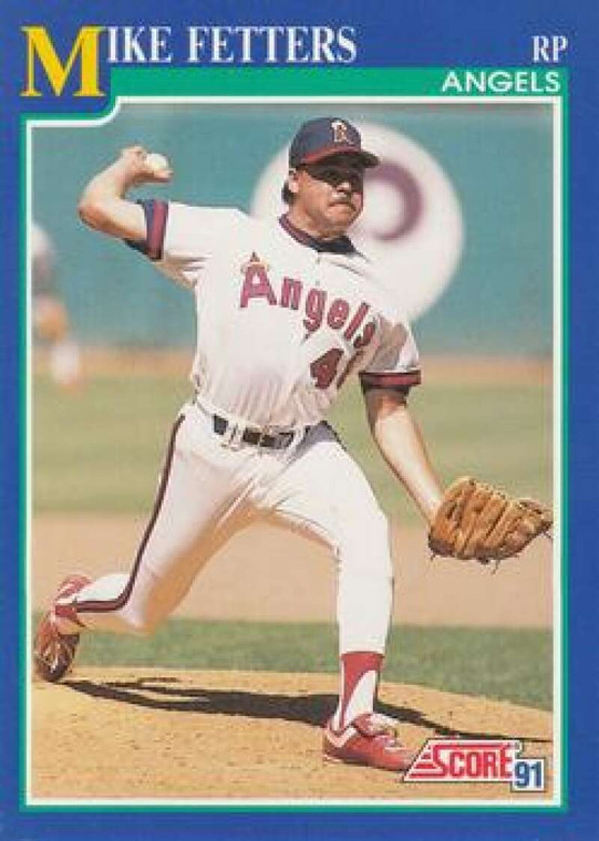 1991 Score #497 Mike Fetters VG California Angels 