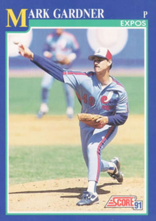 1991 Score #518 Mark Gardner VG Montreal Expos 