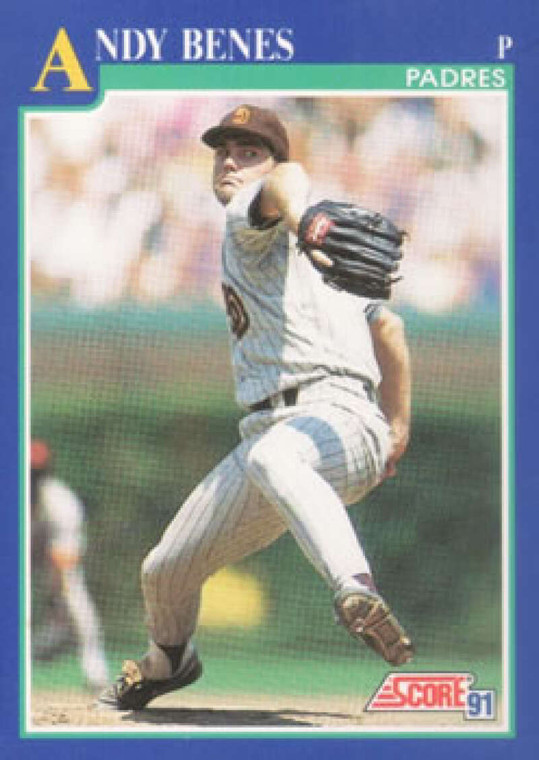 1991 Score #538 Andy Benes VG San Diego Padres 