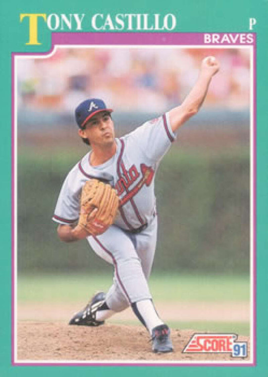1991 Score #582 Tony Castillo VG Atlanta Braves 