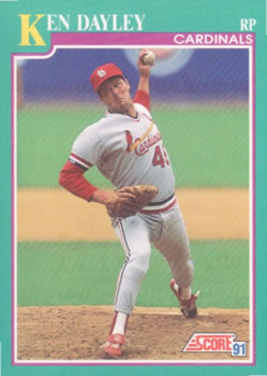 1991 Score #607 Ken Dayley VG St. Louis Cardinals 