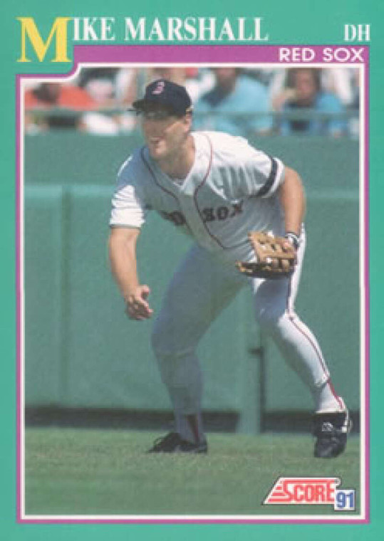 1991 Score #617 Mike Marshall VG Boston Red Sox 