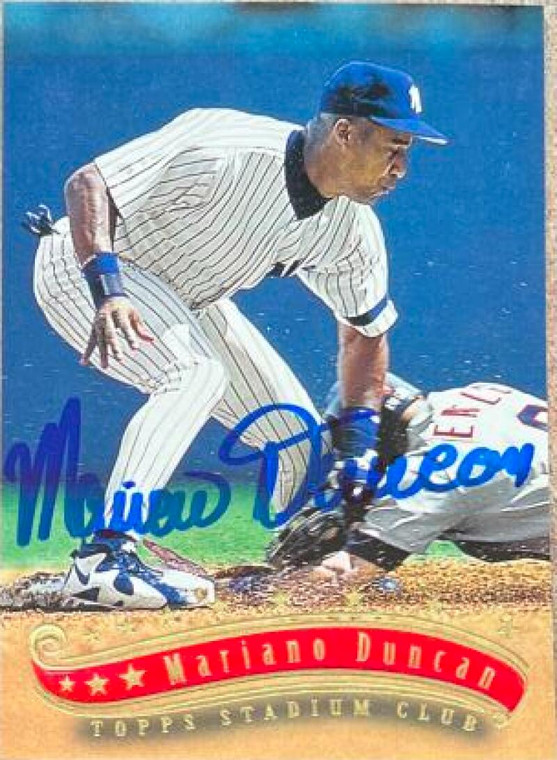 Mariano Duncan Autographed 1997 Stadium Club #117