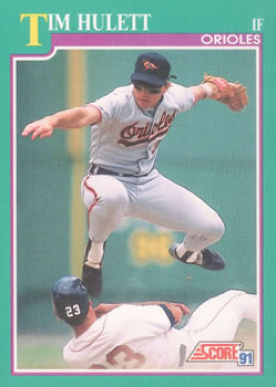 1991 Score #632 Tim Hulett VG Baltimore Orioles 