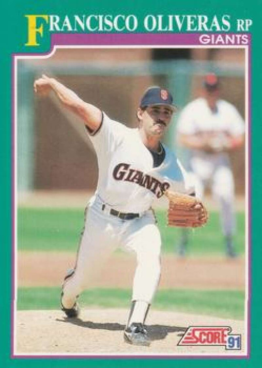 1991 Score #635 Francisco Oliveras VG San Francisco Giants 