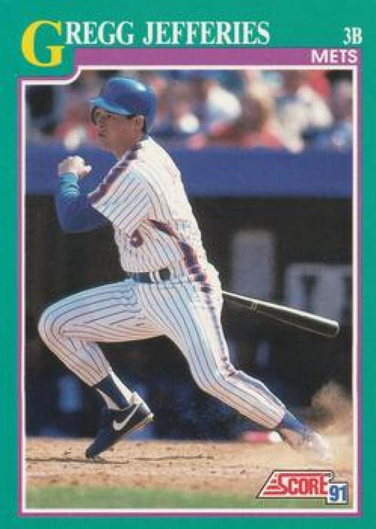 1991 Score #660 Gregg Jefferies VG New York Mets 