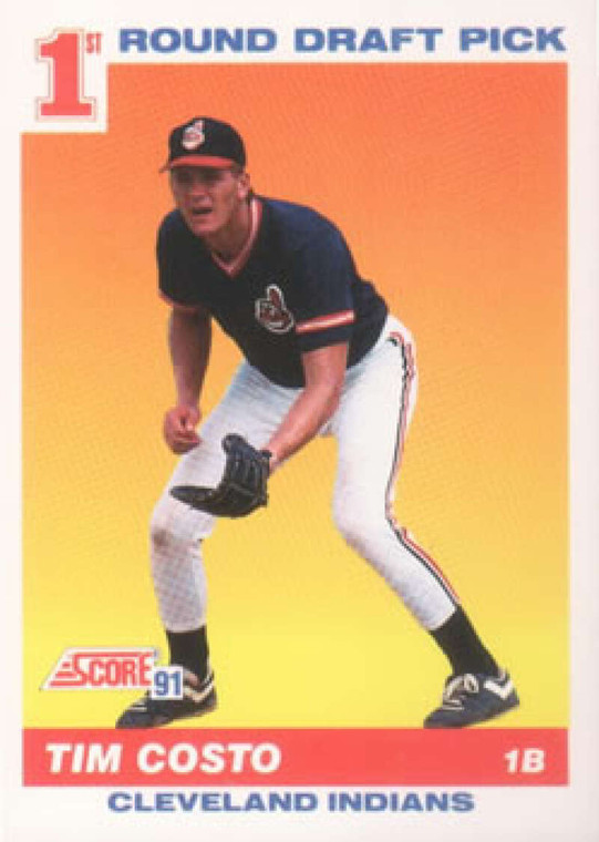1991 Score #680 Tim Costo VG RC Rookie Cleveland Indians 