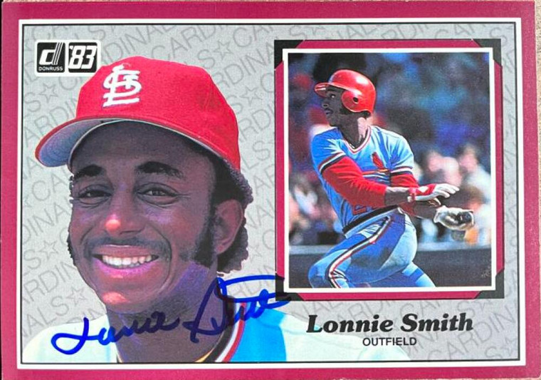 Lonnie Smith Autographed 1983 Donruss Action All-Stars #34 Lonnie Smith