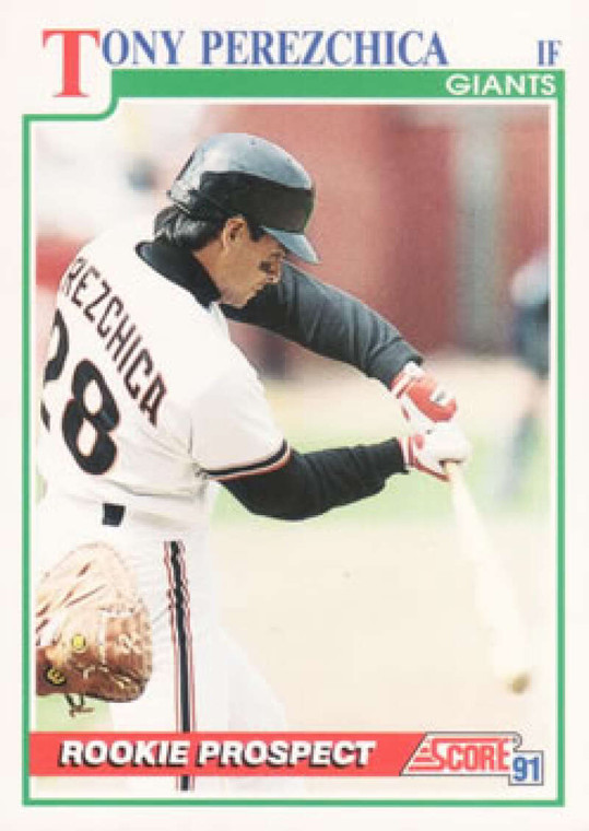1991 Score #735 Tony Perezchica VG San Francisco Giants 