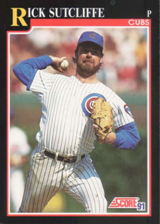 1991 Score #785 Rick Sutcliffe VG Chicago Cubs 