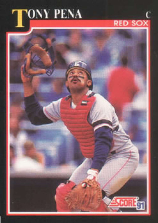1991 Score #790 Tony Pena VG Boston Red Sox 