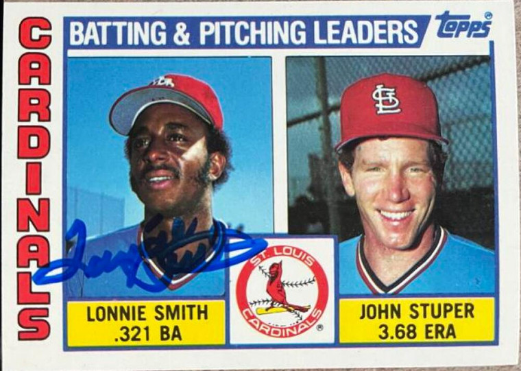 Lonnie Smith Autographed 1984 Topps Tiffany #186
