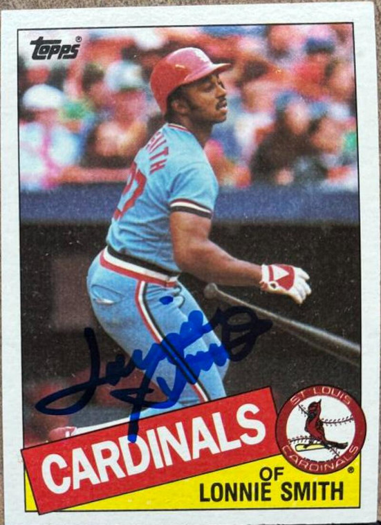Lonnie Smith Autographed 1985 Topps #255